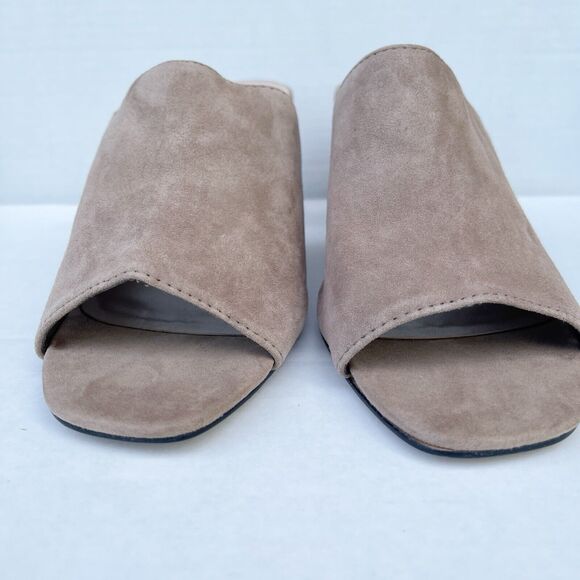 Aldo Womens Summer Slides Sandals Shoes Size 10 Tan Suede Chunky Block Heel EUC - Picture 12 of 13